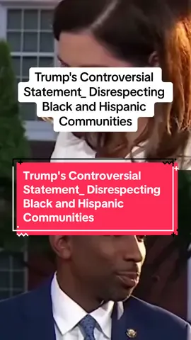 Trump's Controversial Statement_ Disrespecting Black and Hispanic Communities #cnn #trump #trump2024🇺🇸 #fypシ゚viral 