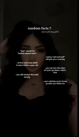random facts || #tipsssformygirls #fyp #foryou #foryoupage #viral #blowthisup #tiktok #tips @- 𝓂𝒾𝒶!! @𓆩Vi𓆪 