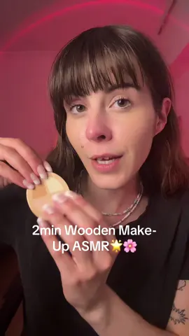 ASMR Doing your wooden make-up in 2min 🌸💓 (end is lofi due to mic disconnecting)  #asmrvideo#asmr#asmrsounds#woodenmakeup#asmrtiktok#woodenmakeupasmr#asmrtingles#asmrforsleep