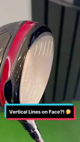 Vertical lines on this driver face apparently makes the ball fly straight! 🏌️‍♂️ #golf #golftiktok #golfer
