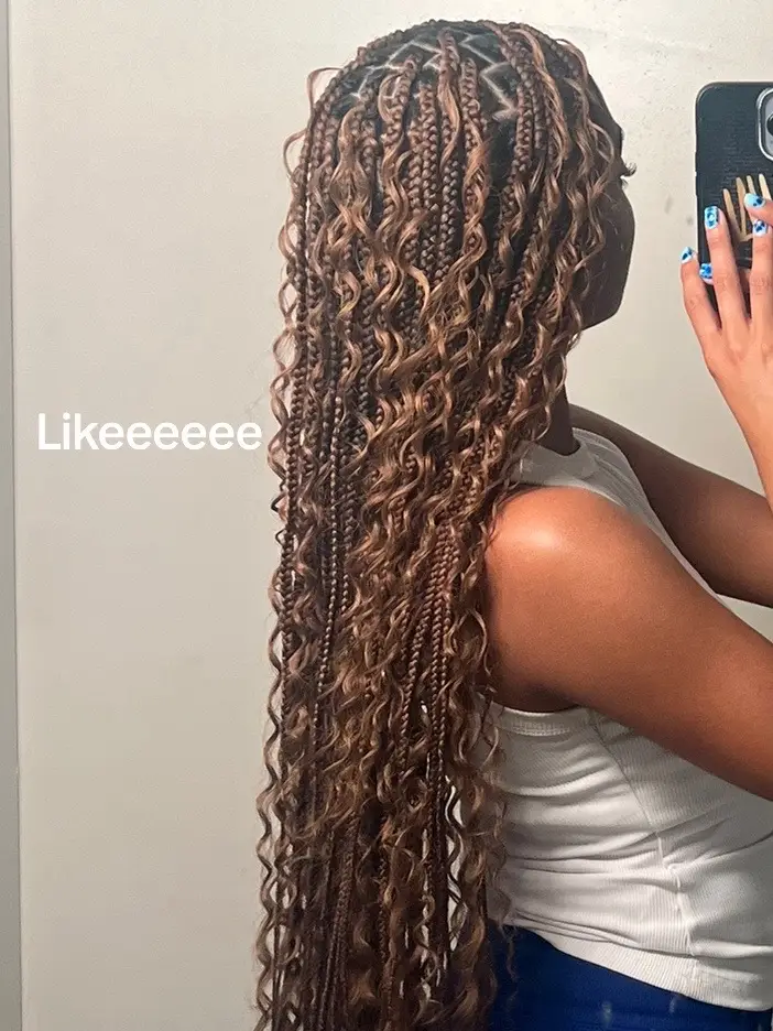 Nothing like a new style to bring me back to life #knotlessbraids #bohoknotlessbraids #blackgirltiktok #hairinspo 