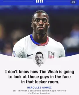 Tim Weah ted card may see #USMNT get grouped at Copa America. #FutbolAmericas #concacaf #copaamerica #usmnt 
