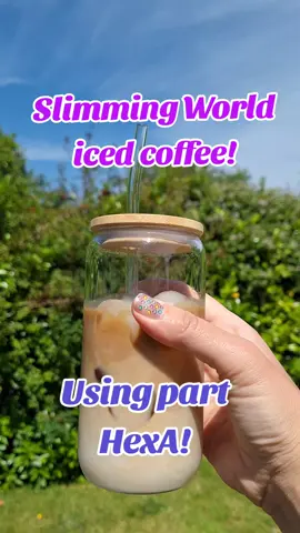Slimming World iced coffee ❤️ I used 200ml milk here but could easily have used less.  You could add sugar free syrups too but check syns xx #slimmingworlduk #slimmingworld #slimming #weightloss #foryou #fyp #slimmingworldideas #icedcoffee #synfree #Summer