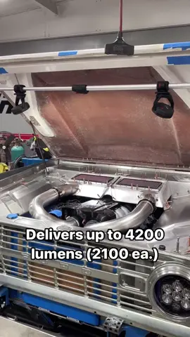 The #ICON 77” Extendable Underhood Rechargeable Floodlight delivers 2100 lumens (per light) and is adjustable to give you perfect light placement for any job! Add multiple lights for maximum visibility. #HarborFreight #IconTools #Worklight