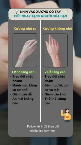 Xem cổ tay biết ngay tạng người của bạn #langnghe_cothe92 #tangcan #giamcan #dangdep 