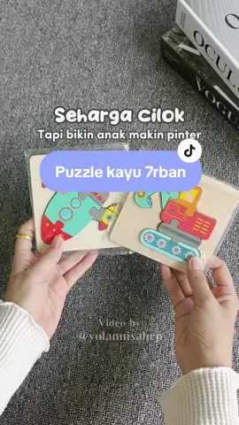 puzzle kayu seharga cilok 🤏🏻 #puzzlekayu #puzzleanak #mainanedukasi #mainananak 