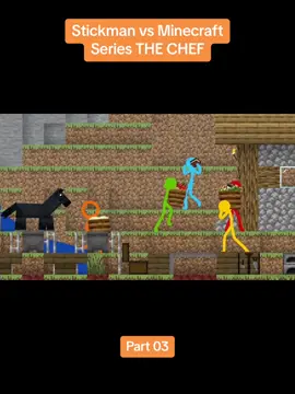 Stickman vs Minecraft |Series THE CHEF| Part 03 #stickman #stickmananimation #stickmanvsminecraft #Minecraft #fyp #foryou #funnyvideos 