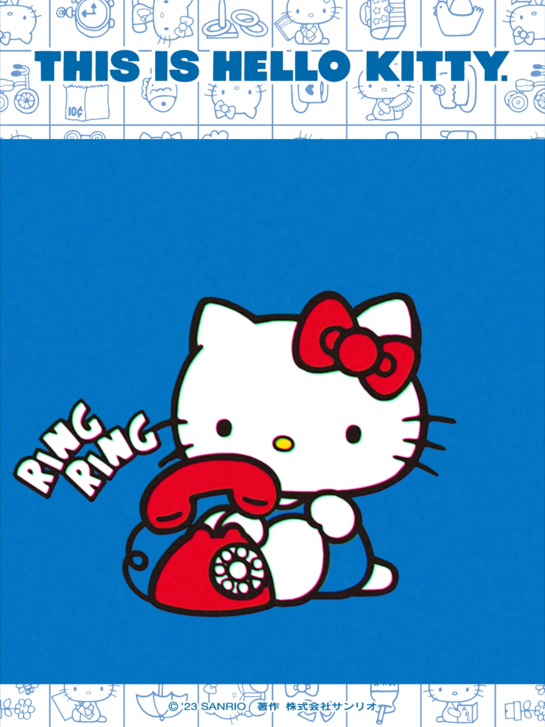 電話でHELLO！ #hellokitty  #helloyou  #hellokitty50th  #thisishellokitty