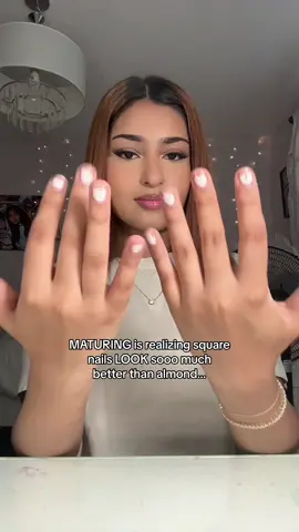 square just looks so more clean😭😭 #fyp #relatable #nails 