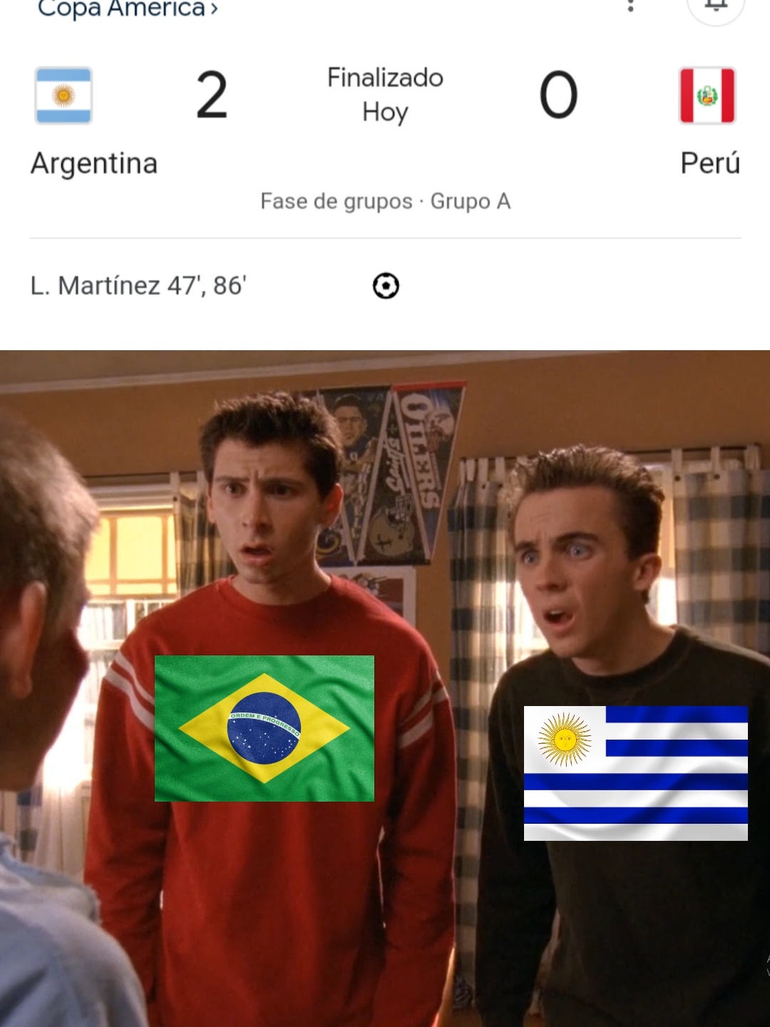 Jsjajaja pipipi 😞 #futbol #argentina #peru #copaamerica #pacto #humor #comedia #viral #malcolminthemiddle #malcolmeldeenmedio #fyt #pty #conmebol #fifa