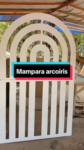 Mampara arcoiris desmontable #backdrops ##mampara #partyideas #bases #byp #carpinteria #candybar #mesas #decoration #ballons 