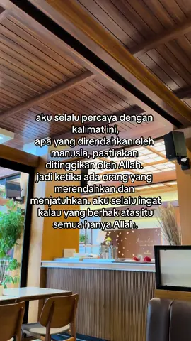 jadi kalau kita direndahkan percaya aja, setelah itu Allah akan angkat derajat kita✨🫶🏻