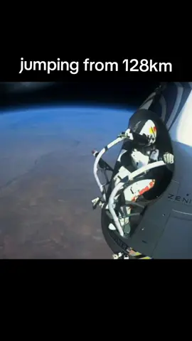 Jumping from 128km #space #redbull #goviral #fyp 