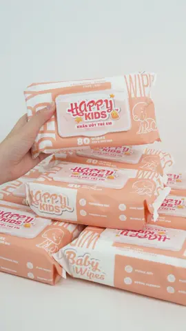 Khăn ướt trẻ em happy kids - Top những sản phẩm bán chạy nhất của nhà ecowipes #ecowipesvietnam #ecowipes #khangiay #khangiayuot #happykids #viral 