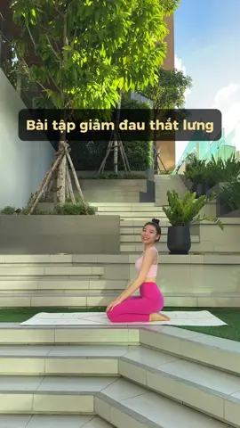 Bài tập giảm đau thắt lưng cho cả nhà đây nha😉 #slina #slinayoga #yogainspiration 
