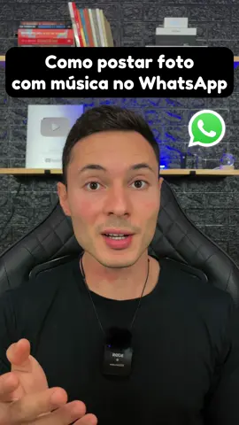 Como postar foto com musica no whatsapp  . . . #dicas #truques #celular #whatsapp #techtips #whatsapptips #dicasdecelular #smartphone #tutoriais 
