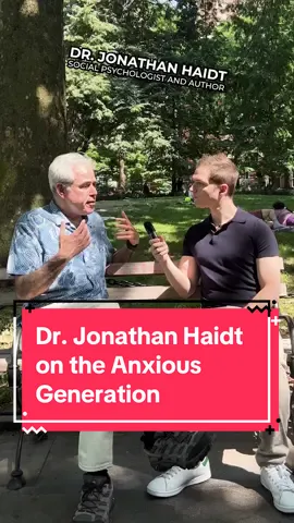I spoke to Dr. Jonathan Haidt about his number one New York Times bestseller “The Anxious Generation,” Gen Z mental health, and social media #jonathanhaidt #genz #millenial #theanxiousgeneration #psychology #psychologyresearch #MentalHealth 