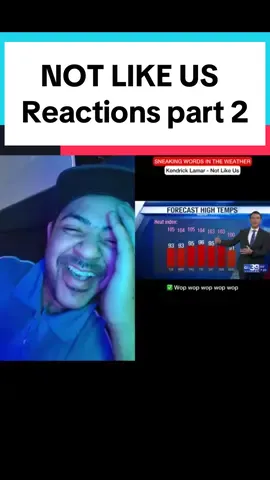 So many reactions I had to make a part 2! 😆 Not Like Us lyrics in the weather. #notlikeus #kendricklamar #weatheronthebeat #sneakingwordsintheweather 