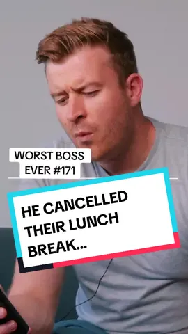 He tried to cancel this employees lunch break!? #badboss #redflags #business #management 