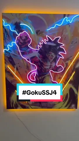🟡 Goku SSJ4 (IG: CuadrosDeNeon) #goku #songoku #dragonball  #gokussj4 #dragonballgt#regalos #regalosunicos #regalospersonalizados #regalosoriginales #resinart #manualidades #cuadrosdeneon