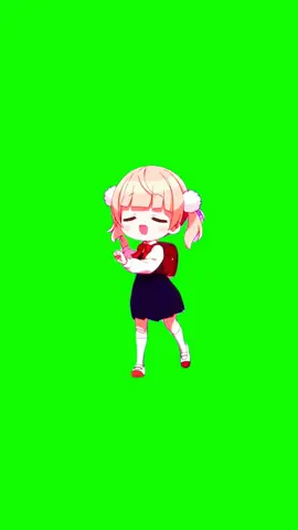A Cute Anime Little Girl Dancing (Green Screen) #CapCut #templatecapcut #dancing #fypシ゚viral #memes #screengreen 