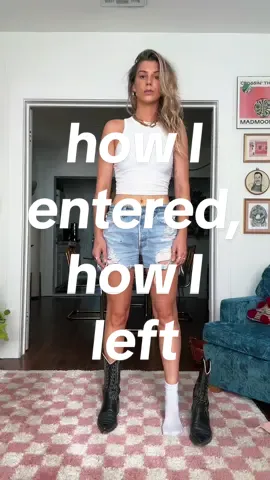 ➡️ HOW I ENTERED ➡️ HOW I LEFT. Let me know in the comments if you want a tutorial for this one! 🤓 ib @leilani 