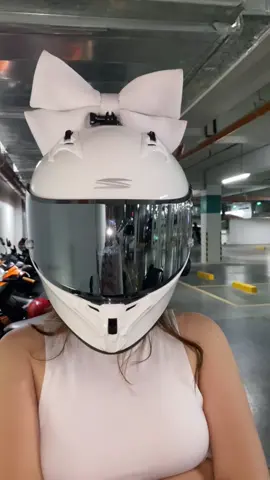 Ang cutie talaga ng ribbon🥹🤍🎀 lakas makakikay💞 #fyp #ribbonforhelmet #helmet #spyder #fypシ゚viral 