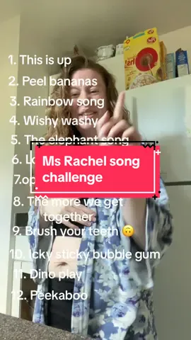 I knew id get them all i was just shocked “ banana phone” wasnt in the mix 😂 #msrachelsongforlittes  #songchallenge #howmanysongsdoyouknow 
