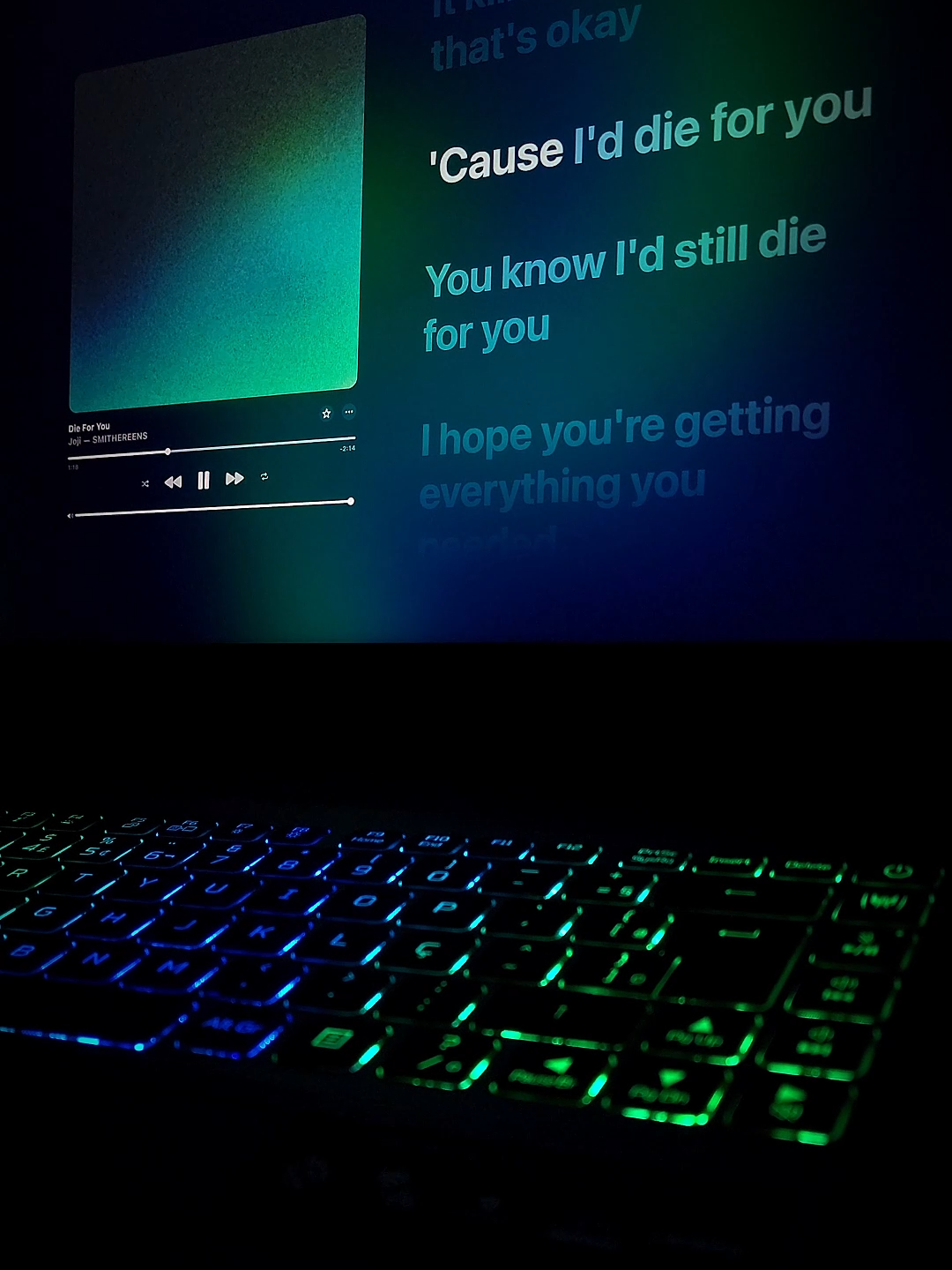 die for you - joji  #fyp #music #lyrics #joji