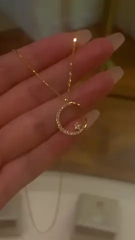 Cross the galaxy,Love you with the stars and the moon.#tiktok #gold #jewels #necklace #bracelet 