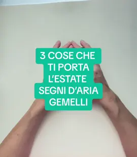 Sono la tua #cartomante preferita e oggi ti svelo 3 cose che porta l’#estate ai #segnidiaria #acquario #gemelli #bilancia #2024 #estate2024 #segnizodiacali #amore #tarocchiinterattivi #oroscopotiktok #cartomantetiktok #tarocchilive #tarocchigratis #consulenzeprivate #cartomanziaprofessionale #zodiacotiktok #zodiac #segnozodiacale 
