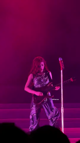 BINI Mikha our little rockstar playing the electric guitar at BINIverse Concert #bini #biniverse #binimikha #fyp @MIKHA LIM. 