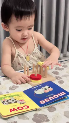 Từ ngày có mấy đồ chơi tư duy này, sâu thúi tập trung hẳn luôn cô chú ạ ❤️#embe #xuhuong 