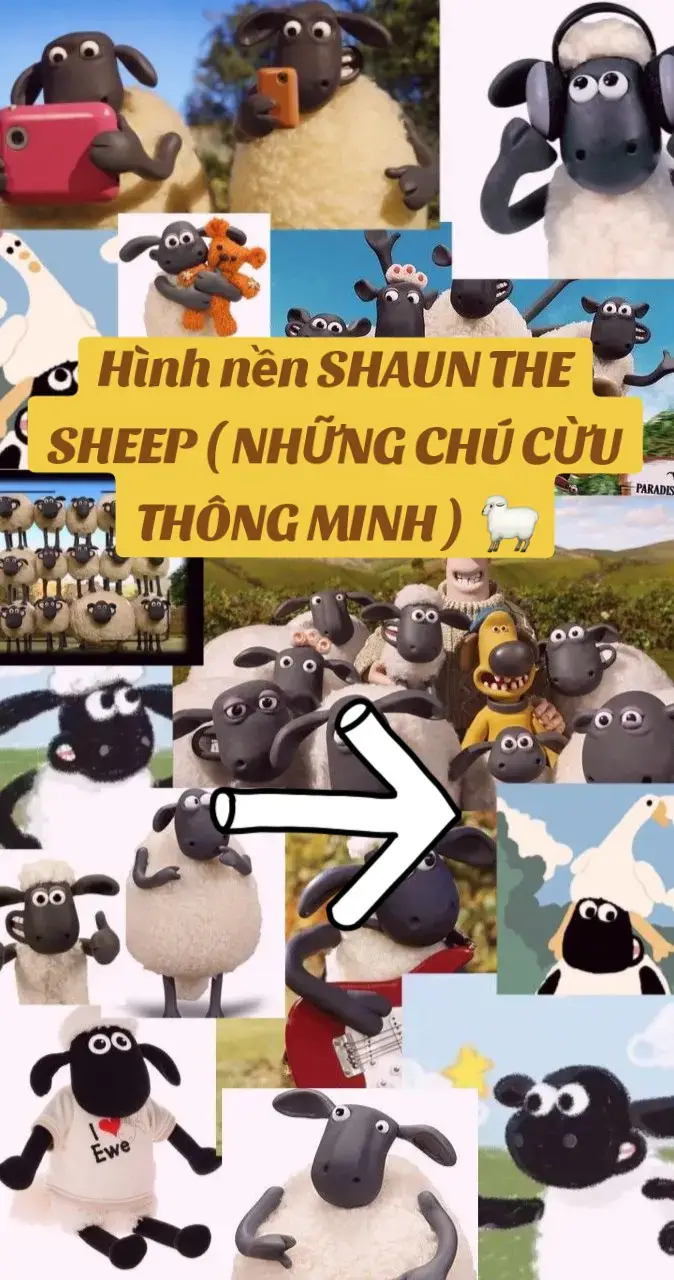 Share ảnh SHAUN THE SHEEP ( NHỮNG CHÚ CỪU THÔNG MINH ) #shaunthesheep #xuhuong #hinhnen 