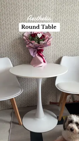 I got this White Round Table 2 years ago na! 🤍 Isa ito na gamit na masasabi kong sulit i purchase dito kay tiktok!👌🏼 Durable, space saver & affordable! #roundtable #diningtable #diningroom #livingroom #homefinds #fypシ゚viral 