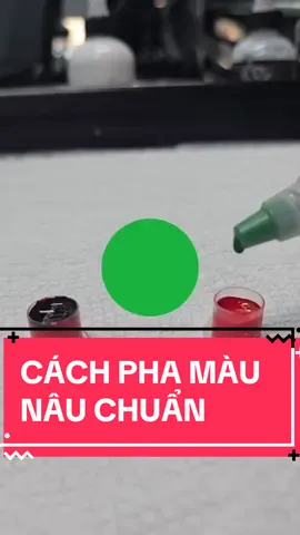 Cách oha màu nâu chuẩn! Không bị chớt màu nhé ae