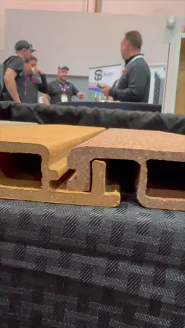 Innovative Deck Product With Built In Rain Protection! #rainprotection #construction #innovation #tradeshow #deckbuilding 