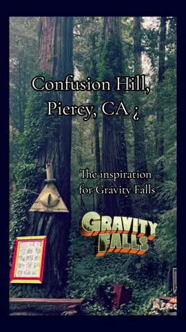 This was one of the coolest places we stumbled across on our roadtrip through the pnw!! Must see🔺👁️ #fyp #pnw #confusionhill #gravityfalls #mystery #mysteryshack #pacificnorthwest #california #roadtrip #redwoods #northerncalifornia #spooky #gravity #confusion #fyp #cali #dipperpines #mabelpines #dark 