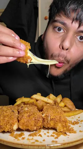 I MADE SOME CHEESE STICKS AND THEY WERE ABSOLUTELY UNREAL  these were actually so tasty, so much better than store bought mozzarella sticks I tried using mozzarella cheese but there wasn’t any in stock so I had to use an alternative so it wasn’t as cheesy but they were actually unreal. They were so tasty i don’t know how to explain it to you guys. You need to make some, the crunch on them was next level.  As you know I love a good cheese pull, this was not satisfactory in my opinion so I’m going to make these again with actual mozzarella.  Also if you read this far follow my page on Facebook, share and also drop a follow on snap because I always reply to DMs there :)  I hope you enjoyed this mukbang ;)  #cheese #cheesesticks #mozzarellasticks #cheesepull #cheesepulls #mukbang #asmr #food #Foodie #FoodTok #eating #eatwithme #fyp #viral #drh #drhasmr 