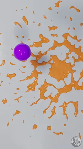 Paint Splats (original animation) #satisfying #oddlysatisfying #animation #cinema4d #simulation #fluidart #foryou #asmr #realflow 