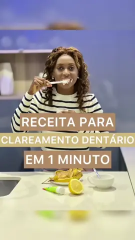 Clareamento dentário em 1 minuto, aprenda a fazer está receita de forma rápida e eficaz☺️ Há cura nos alimentos🥝🍒 #dentes #saudebocal #limpezadentaria 