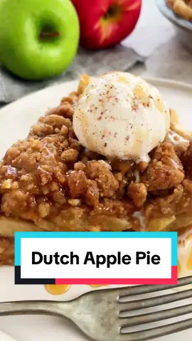 Learn how to make a delicious dutch apple pie with a crispy crust and a sweet apple filling! #dutchapplepie #baking #dessert #applepie #homemade #applepie 