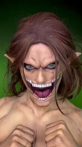 The process of cosplaying Eren Yeager’s Attack Titan! I did this one years ago and I think I for sure did it better this time. 💚 #aot #AttackOnTitan #erenyeager #erenjaeger #attacktitan #cosplay #anime #makeuptutorial