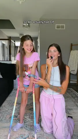 a little interview and crutches collection tour 🥹🌈🌊🫶🏻✨ #amazingabigailgrace #momdaughter #youngmom #disability #cerebralpalsy #MomsofTikTok #interview #rainbowcrutches 