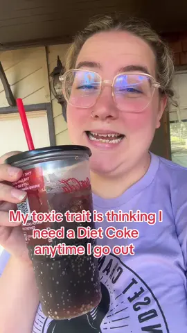 Who else loves them some diet coke? Because it’s definitely my toxic trait! #dietcoke #toxictrait 