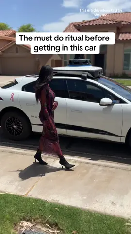 The best car on tiktok is this electric driverless taxi by waymo