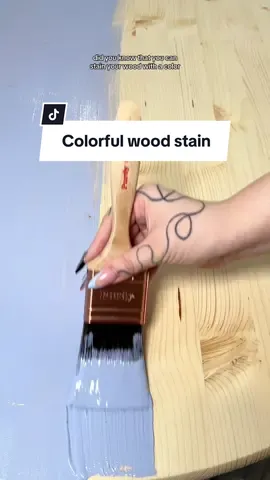 These colorful stains from @Minwax are so fun! I want to try the pink one next #minwaxpartner #MinwaxMagicTouch #DIYhomedecor #ad 