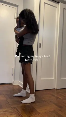 The way he looked at the wall 😂 #babyprank #babiesoftiktok #toddlermom 