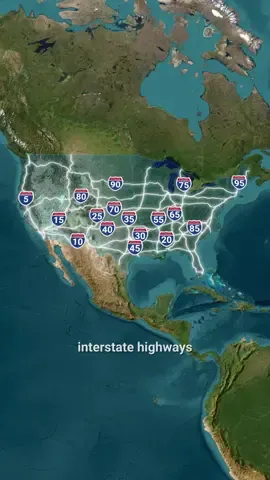 How Highways are Numbered 🚗 U.S Interstate Highways 🇺🇸 #interstate #highways #ushighways #highwaysystem #highwaynumbering #us #unitedstates #canada #learn #us #map #maps #geography #History #viralfact #facts #fyp #interestingfact #geotok #historytok 