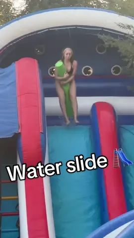 Huge water slide ( girl edition ) #waterslide #summer2024 #girlpower 